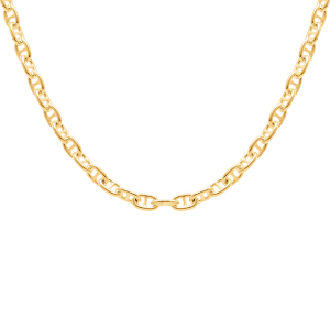 COLLIER VERMEIL MAILLE MARINE 50CM