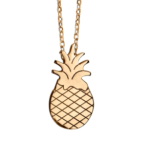COLLIER VERMEIL ANANAS 42+3CM