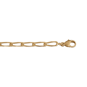 CHAINE CHEVAL 4MM 50CM VERMEIL.