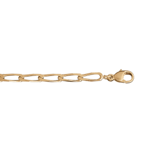 CHAINE CHEVAL 4MM 55CM VERMEIL.
