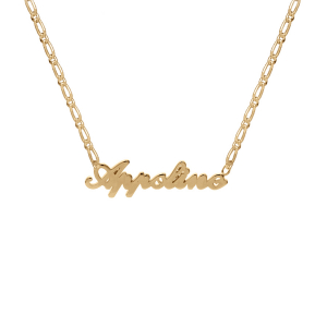 COLLIER VERMEIL 1+1 2MM DECOUPE FORME ANGLAISE 43CM REGL 40