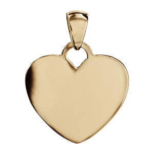 PENDENTIF GROS COEUR VERMEIL