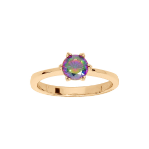 BAGUE VERMEIL OXYDE ARC EN CIEL MYSTIQUE SERTI