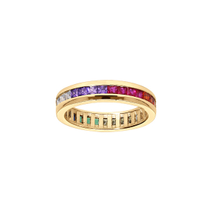BAGUE VERMEIL EMPIERRE MULTI COULEURS