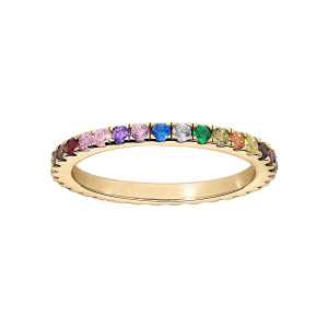 BAGUE VERMEIL ALLIANCE RAIL MULTI COULEURS