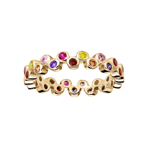 BAGUE VERMEIL MULTI COULEURS