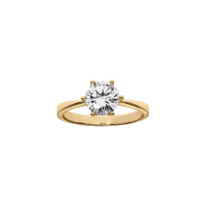 BAGUE VERMEIL SOLITAIRE 6 GRIFFES