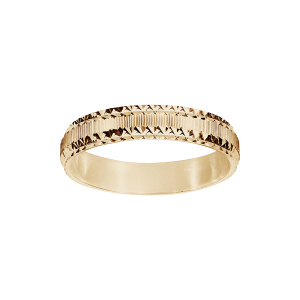 ALLIANCE VERMEIL 4MM DIAMANTEE