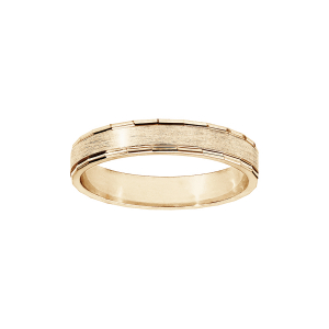 ALLIANCE VERMEIL 4MM CHANFREIN BRILLANT