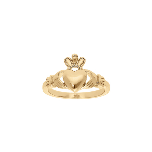 BAGUE VERMEIL CLADDAGH IRLANDE MODELE FEMME (AMOUR, AMITIÉ, LOYAUTÉ)