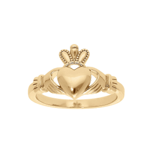 BAGUE VERMEIL CLADDAGH IRLANDE MODELE HOMME