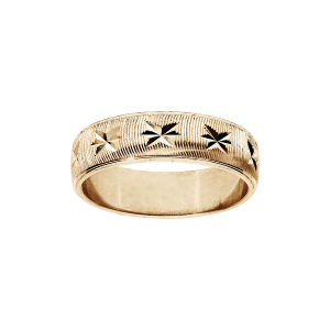 ALLIANCE VERMEIL 6MM DIAMANTEE ETOILE