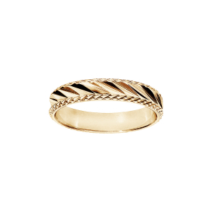 ALLIANCE VERMEIL 4MM STRIEE
