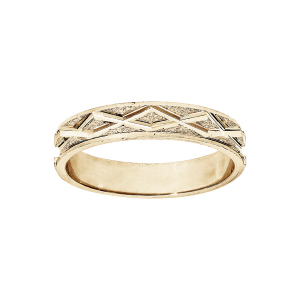 ALLIANCE VERMEIL 4MM DIAMANTEE X