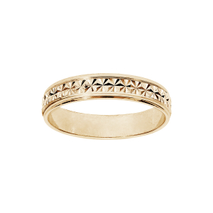 ALLIANCE VERMEIL 4MM DIAMANTEE ETOILE