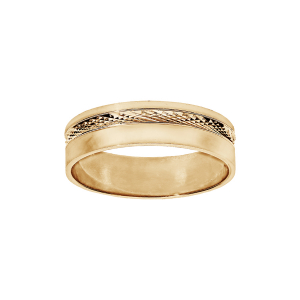 ALLIANCE VERMEIL 5MM DIAMANTEE
