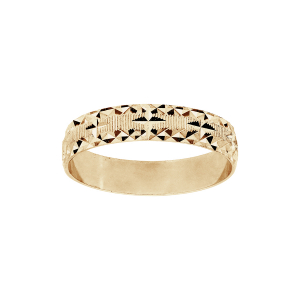 ALLIANCE VERMEIL 4MM DIAMANTEE ETOILE