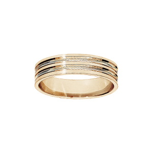 ALLIANCE VERMEIL 5MM DIAMANTEE