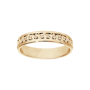 ALLIANCE VERMEIL 4MM DIAMANTÉE