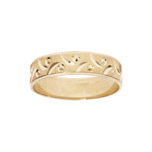 BAGUE VERMEIL 5MM DIAMANTÉE