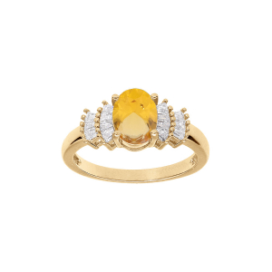 BAGUE VERMEIL OXYDES BLANCS ET COULEUR MIEL