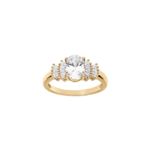 BAGUE VERMEIL OXYDES BLANCS