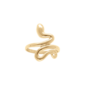 BAGUE ARGENT SERPENT ENROULE