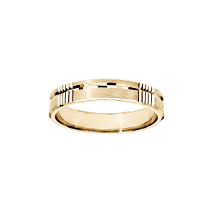 ALLIANCE VERMEIL 4MM DIAMANTEE BROSSEE