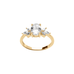 BAGUE VERMEIL OXYDES BLANCS