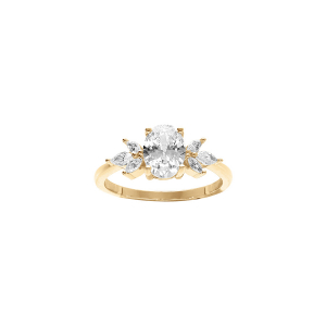 BAGUE VERMEIL OXYDES BLANCS