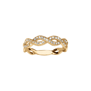 BAGUE VERMEIL TRESSE OXYDES MICRO SERTIS