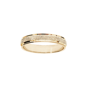 ALLIANCE VERMEIL 4MM MAT ET BRILLANT