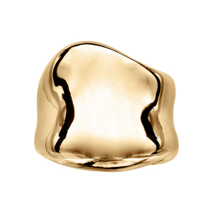 BAGUE VERMEIL LARGE VAGUE LISSE