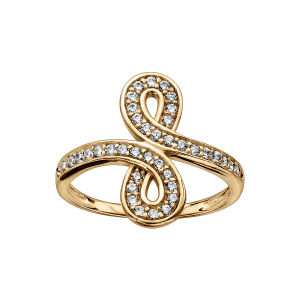 BAGUE VERMEIL INFINI OXYDES BLANCS SERTIS