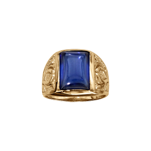 BAGUE VERMEIL MIXTE ZIRCONIUM BLEU