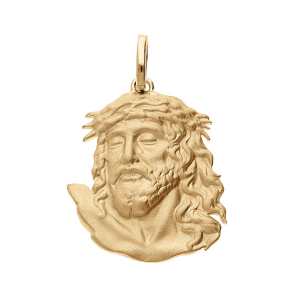 PENDENTIF VERMEIL PLATINÉ CHRIST