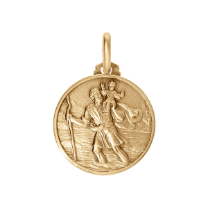 MEDAILLE VERMEIL ST CHRISTOPHE 21MM SATINE