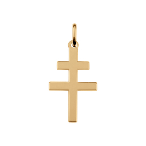 PENDENTIF CROIX DE LORRAINE VERMEIL