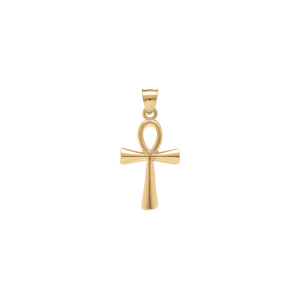 PENDENTIF VERMEIL CROIX DE VIE EGYPTIENNE LISSE 22MM X 16MM