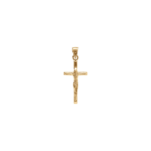 PENDENTIF VERMEIL JÉSUS SUR CROIX 20MM X 10MM