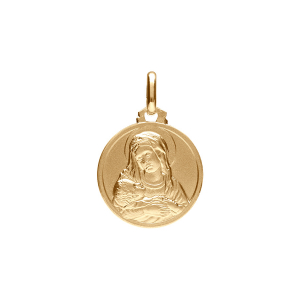 PENDENTIF VERMEIL VIERGE ET L'ENFANT 16MM