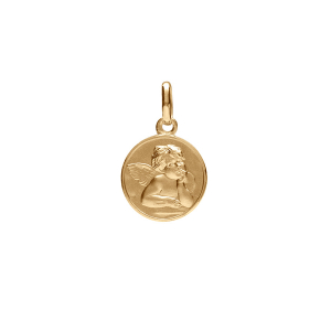 PENDENTIF VERMEIL MEDAILLE ANGE 12MM
