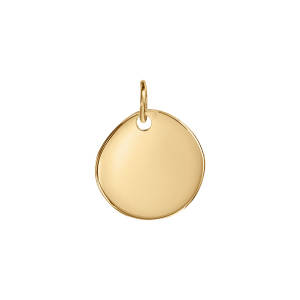 PENDENTIF VERMEIL GALET A GRAVER