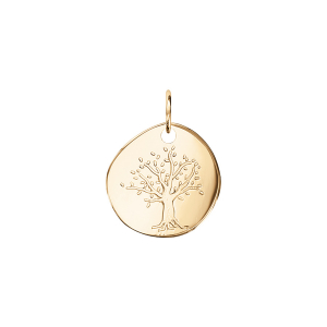 PENDENTIF VERMEIL GALET ARBRE DE VIE