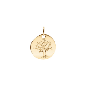 PENDENTIF VERMEIL GALET ARBRE DE VIE
