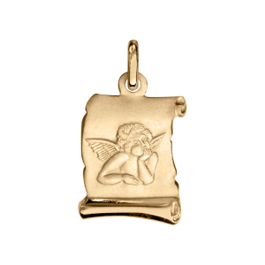 PENDENTIF VERMEIL PETIT PARCHEMIN VERMEIL ANGE