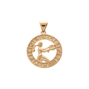 PENDENTIF VERMEIL MEDAILLE ZODIAQUE VIERGE