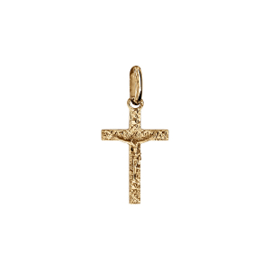 PENDENTIF VERMEIL JESUS SUR CROIX PETIT MODELE DIAMANTE