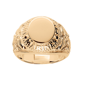 CHEV.  US MARINES VERMEIL