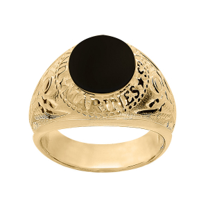 CHEV.  US ARMY   AIGLE ONYX IMITATION VERMEIL